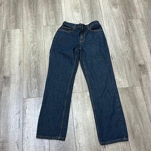 Cat & Jack blue denim elastic waist jeans size 16 missing button otherwise nice
